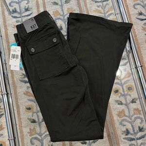 NWT Kut from the Kloth Olive green flare leg jeans